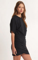 Load image into Gallery viewer, Z SUPPLY CARMELA JERSEY DRESS BLK
