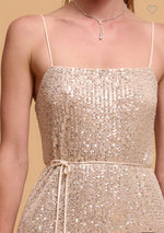 Load image into Gallery viewer, SEQUIN SLIP DRESS
