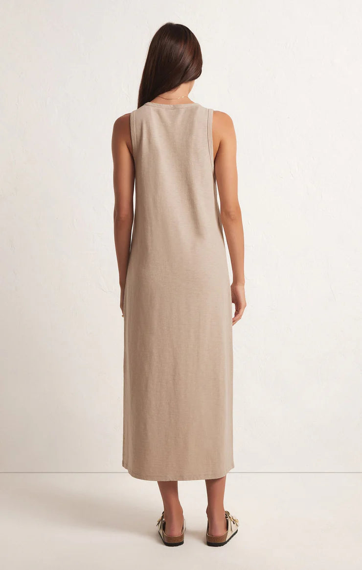 Z SUPPLY MYSTIC MIDI DRESS-PUTTY