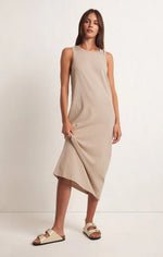 Load image into Gallery viewer, Z SUPPLY MYSTIC MIDI DRESS-PUTTY
