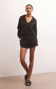 Z SUPPLY SPORTY FLEECE SHORT BLK