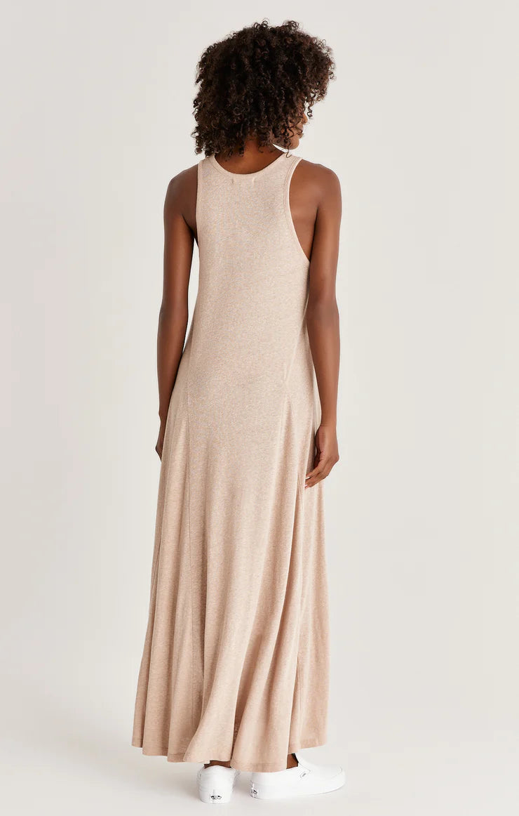 VARLEY TRIBLEND MAXI DRESS IN FRAPPE