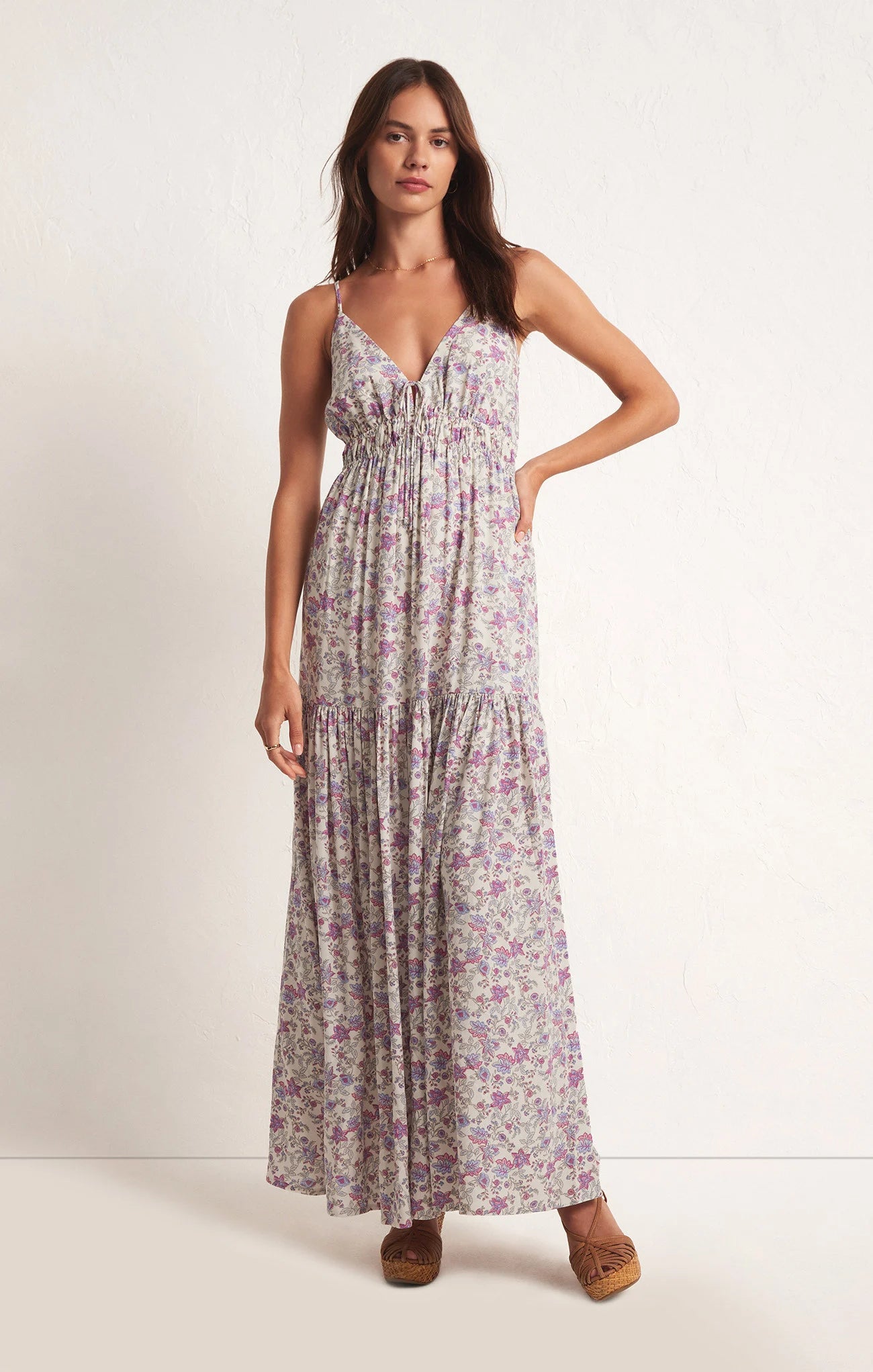 Z SUPPLY LIBSON MAXI DRESS IN SANDSTONE