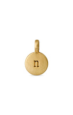 Load image into Gallery viewer, PILGRIM LOWERCASE LETTER DISC CHARM PENDANT
