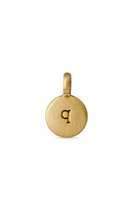 PILGRIM LOWERCASE LETTER DISC CHARM PENDANT