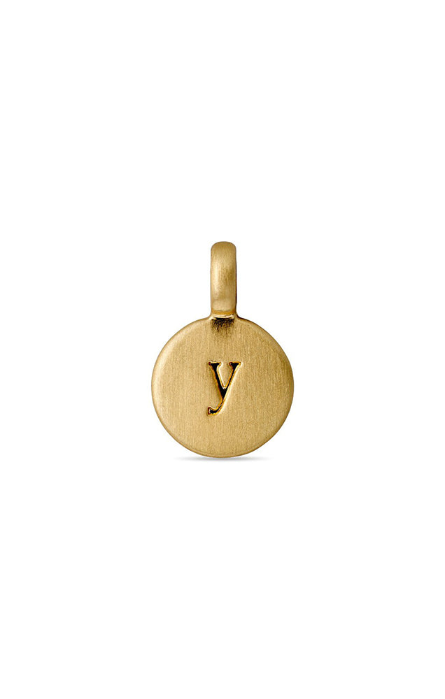 PILGRIM LOWERCASE LETTER DISC CHARM PENDANT